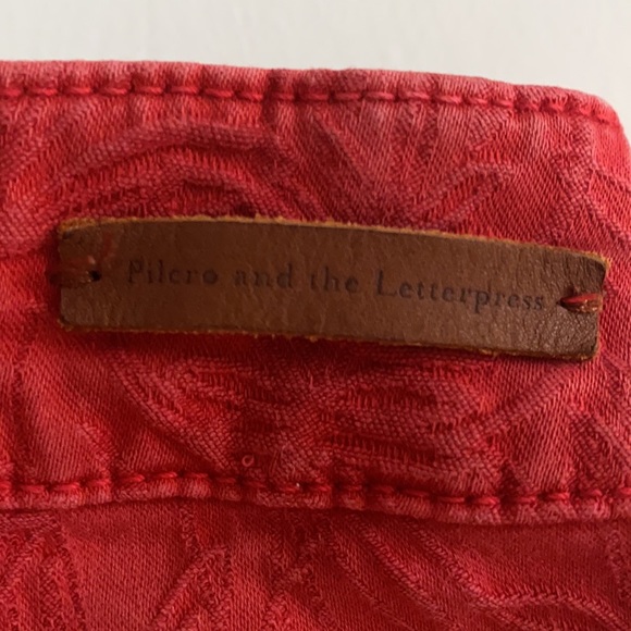 ANTHROPOLOGIE. Pilcro Jacqard  Skinny Jeans - Picture 7 of 8